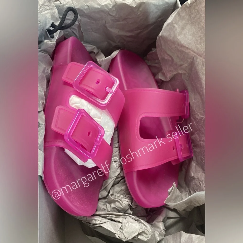 BALENCIAGA “Mallorca” jelly sandals AUTHENTIC, magenta - Picture 8 of 13